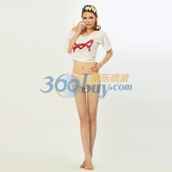 猫人女士莫代尔丝滑透气中高腰平角裤 F114012 肤色 XL