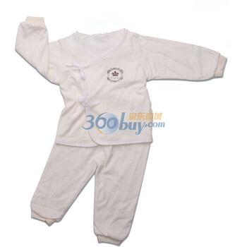 婴之谷2011秋季新品 素色双层合同套（开闭裤)T5566 浅黄色 66码