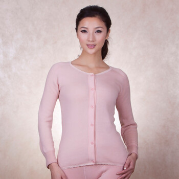 MOCHIHADA暖恋拉毛保暖套装女士开衫毛衣加档裤套