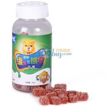 艾兰得长大多种维生素熊仔软糖 2g*60粒 不含色素、防腐剂 香橙味