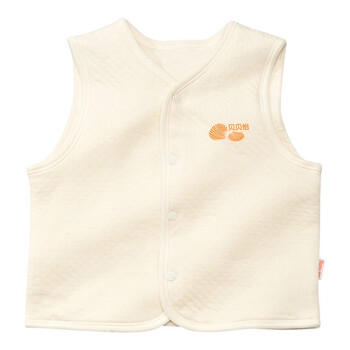 贝贝怡(bornbay) BB113 宝宝服饰 保暖马甲 婴儿童装内衣 米色 92码
