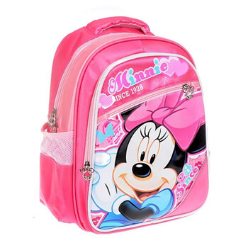 Disney/迪士尼 Mickey米奇/米妮卡通图案双肩学生书包SM80232 红色
