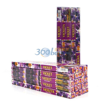 RAJ印度进口香薰香料 缓解压力 帮助睡眠 线香199d VIOLET-紫罗兰 450g