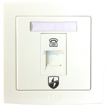 ABB 德韵 solo linear 一位防雷电话插座 AL326