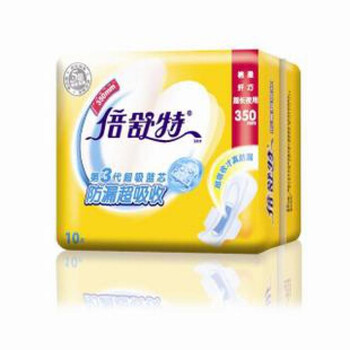 倍舒特棉柔超长 夜用 卫生巾10片 SN18010