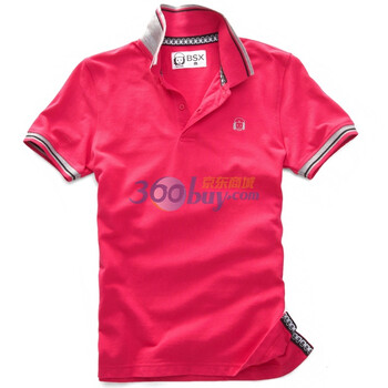 Giordano佐丹奴BSX Polo 男动感炫彩MINI CHE运动POLO 04011300 浅粉红 L