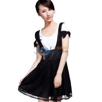 Entralady/音曲2012夏季新款连衣裙 女装连衣裙 全蕾丝无袖连衣裙 YLL0340 黑色 L