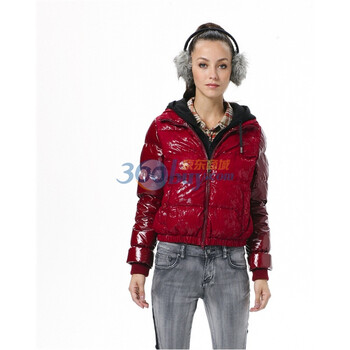 波司登 2011新款 羽绒服 女针织帽短面包 BR2208A 红色 185/104A(XXXL)