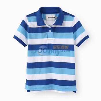 初刻CRUCCO 女装 纯棉水洗情侣短袖POLO衫 女款 00002822 蓝色 M