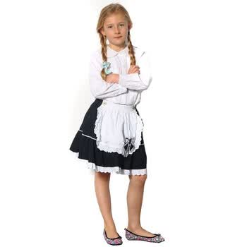 EingeZogen Kids佐肯新款纯棉蝴蝶结小俏妞半身裙SP-11-237 黑色 140