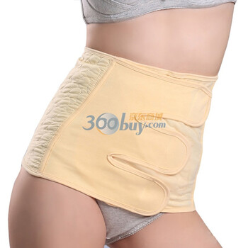 莱薇妈咪 产妇用品 产后专用收腹带 可调节束腰带95052 浅黄色 M