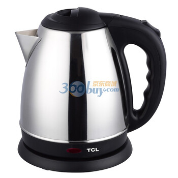 TCL TA-KB181A 不锈钢电水壶 1.8L 1800W 蒸汽感应控制器 水开自动断电 一键开盖