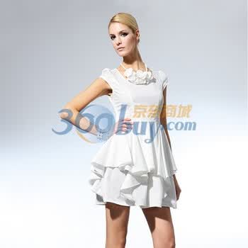 LUVING&TWO 新款春装连衣裙V1111612 米白色 XL