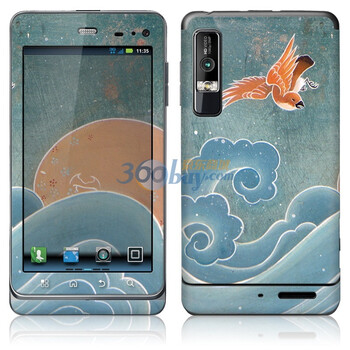 ideaSkin 摩托罗拉 ME863 /XT883/XT862/里程碑 3 皮肤 鸟羽 外壳保护套皮贴膜 BADC902124