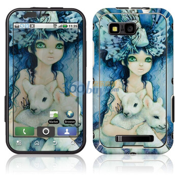 ideaSkin 摩托罗拉 ME525 / MB525 / Defy / 戴妃 少女和羊羔 外壳保护套皮贴膜 ENDAWC232085