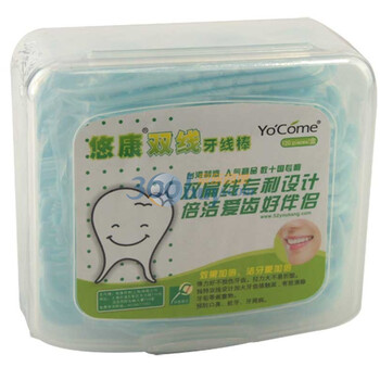 悠康双线牙线棒120支