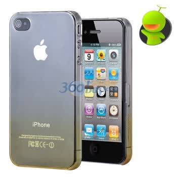 哈密瓜(hamimelon) HM0112 DUO幻影渐变UV系列 iphone4保护套 外壳 保护壳 黄色 送防尘塞贴膜