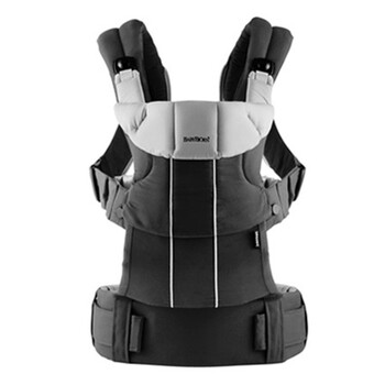 瑞典Babybjorn Comfort Carrier 抱婴袋/婴儿背带/抱带/背带(3.5-12KG)超舒适系列 煤黑色