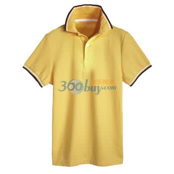 Giordano佐丹奴 Polo 男速干撞色边珠地修身DRY POLO 01010006 黄色 S