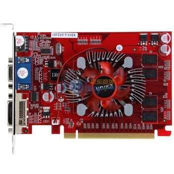 双敏（UNIKA) 速配2 GF210 V1024 589/667 256MB/64bit DDR2 PCI-E 显卡