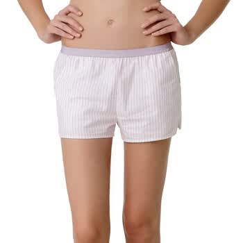 Jockey居可衣 2012春夏新品 女式全棉家居短裤 JJ25203610 624白底粉条 XL