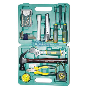 得力工具 22件高档居家工具套 DL1022G