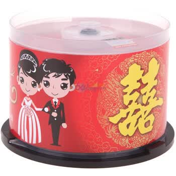 纽曼（NEWSMY）DVD+R 16速 4.7G 婚庆系列 50片装 高品质刻录盘