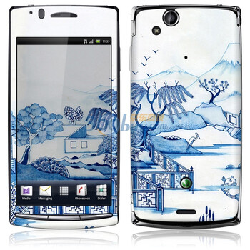 ideaSkin 索尼爱立信 XPERIA arc/ X12/LT15i/LT18i 蓝柳絮 外壳保护套皮贴膜 DBEC202166