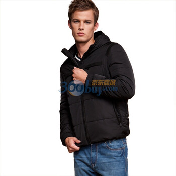 SPORTICA斯波帝卡2011秋冬新品男可脱卸帽棉衣外套10191184 10191185 黑色 XXL