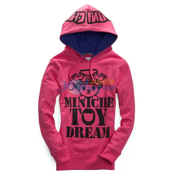 Giordano佐丹奴BSX 外套 女MINI CHE小宠物连帽卫衣 04381521 浅粉红 XL