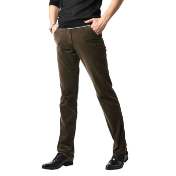 【FEIPINPAI】优质精棉咖色条绒商务休闲裤(nonbrand)K12-09 棕色 31(2.4尺)