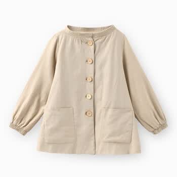 初刻CRUCCO 麻棉花盆领外套上衣 2012春季新款女装 00022962 深米色 170/88A