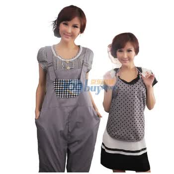 宝宝金盾防辐射服孕妇装类防辐射背带裤 L/XL 56027 麻灰色 XL
