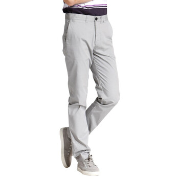 jackjones/杰克琼斯纯棉条纹修身低腰正装裤B(灰)211214023100 190/92A/XXLR