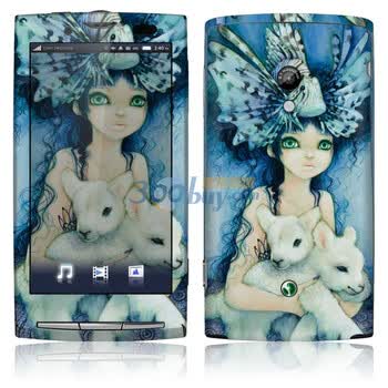ideaSkin 索尼爱立信(索爱) X10/X10i 少女和羊羔 手机外壳保护套皮贴膜 CJJC232085
