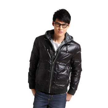 Jack Jones/杰克琼斯 羽绒服 立领珠光轻薄羽绒服B(黑)|211412055010 XXXL