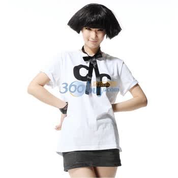 唐狮果壳系列女短袖圆领T恤911211022001 炭灰 XL