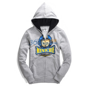Giordano佐丹奴BSX 外套 男MINI CHE太空时尚连帽卫衣 04081700 庚斯博罗灰色 L