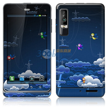 ideaSkin 摩托罗拉 ME863 /XT883/XT862/里程碑 3 皮肤 电闪雷鸣 外壳保护套皮贴膜 BADA750492