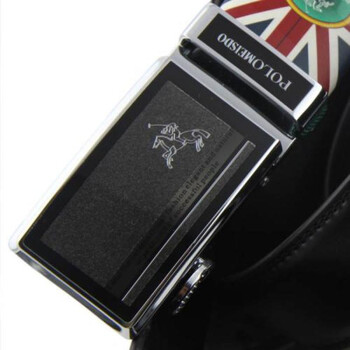 POLO MEISDO英国保罗男士商务型休闲自动扣皮带PC064982 黑色 均码