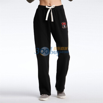IZOD 2011新品纯棉松紧腰头系带腰男士运动裤 2061916402200黑色185/102A(XXL)