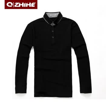 千纸鹤QZH 男长款T恤 经典休闲百搭男士T恤12008-6 黑色 XXL