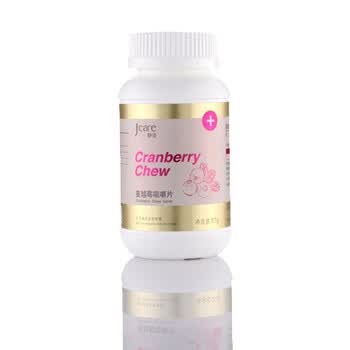 静佳Jcare 抗菌排毒蔓越莓咀嚼片450mg*60片