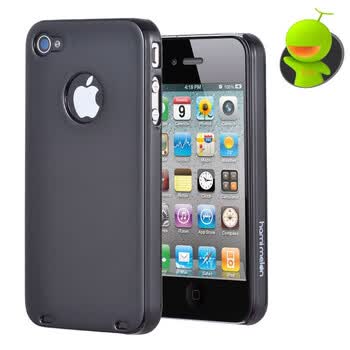 哈密瓜（hamimelon） HM0100　iphone4保护套 升级版钢琴烤漆12色 外壳 黑色 送防尘塞贴膜