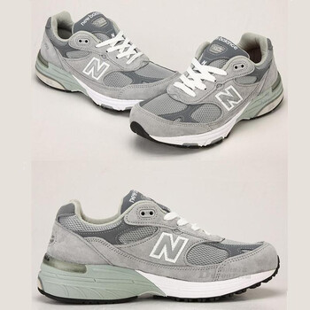 常青款 New Balance/新百伦 男款总统慢跑鞋 MR993GL 浅灰 41.5