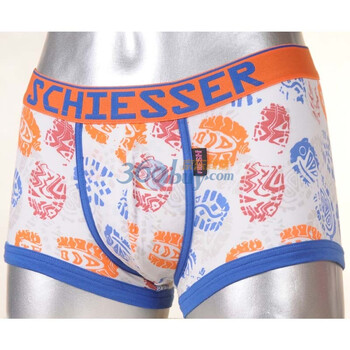 Schiesser舒雅 男士纯棉针织平角内裤(35-1565) 白色 L