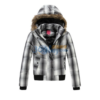 杉杉意丹奴女士韩版外套棉服N727203 黑色 XL/170