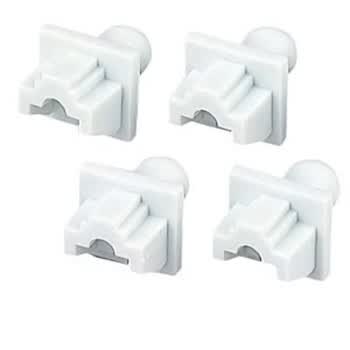日本SANWA SUPPLY ADT-RJDST 原装10个RJ-45网线口防尘盖 白色