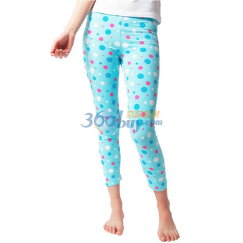 棉花公主 COTTON PRINCESS 2012新品女款全棉紧身显瘦提臀七分裤家居小脚裤 1102617 蓝色 M