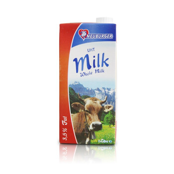 德国进口纽因堡纯牛奶(全脂)1000mLx12盒
